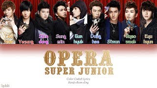 Super Junior (スーパージュニア) – Opera (Japanese Ver.) (Color Coded Lyrics) [Kanji/Rom/Eng]