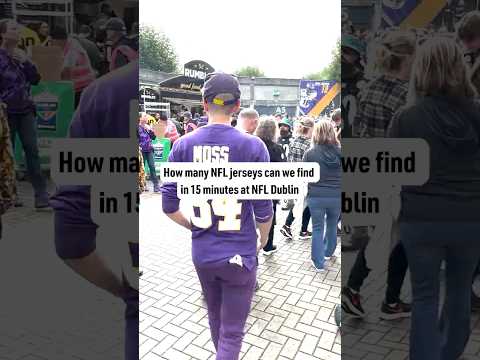 All the NFL jerseys in Dublin 🇮🇪