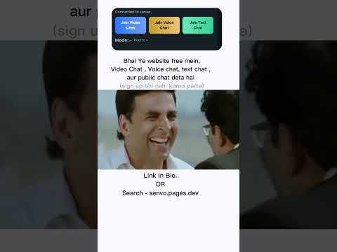 Free random video chat 🔥 No sign-up, just start! #senvo #freevideochat #randomchat #ytshorts