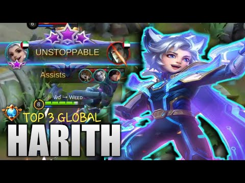 Top 3 Global Harith  | UNKILLABLE Harith | by: wd WEED | MLBB