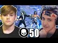 Mongraal & Ninja squad For The First Time Ever! (50 Kills Squad)