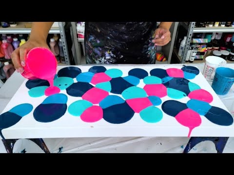 Liquid Puddles of Glorious Color! - An Amazing Color Palette for Fluid Art! - Acrylic Pouring