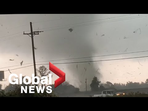 Tornadoes, funnel clouds rip across Texas and Louisiana