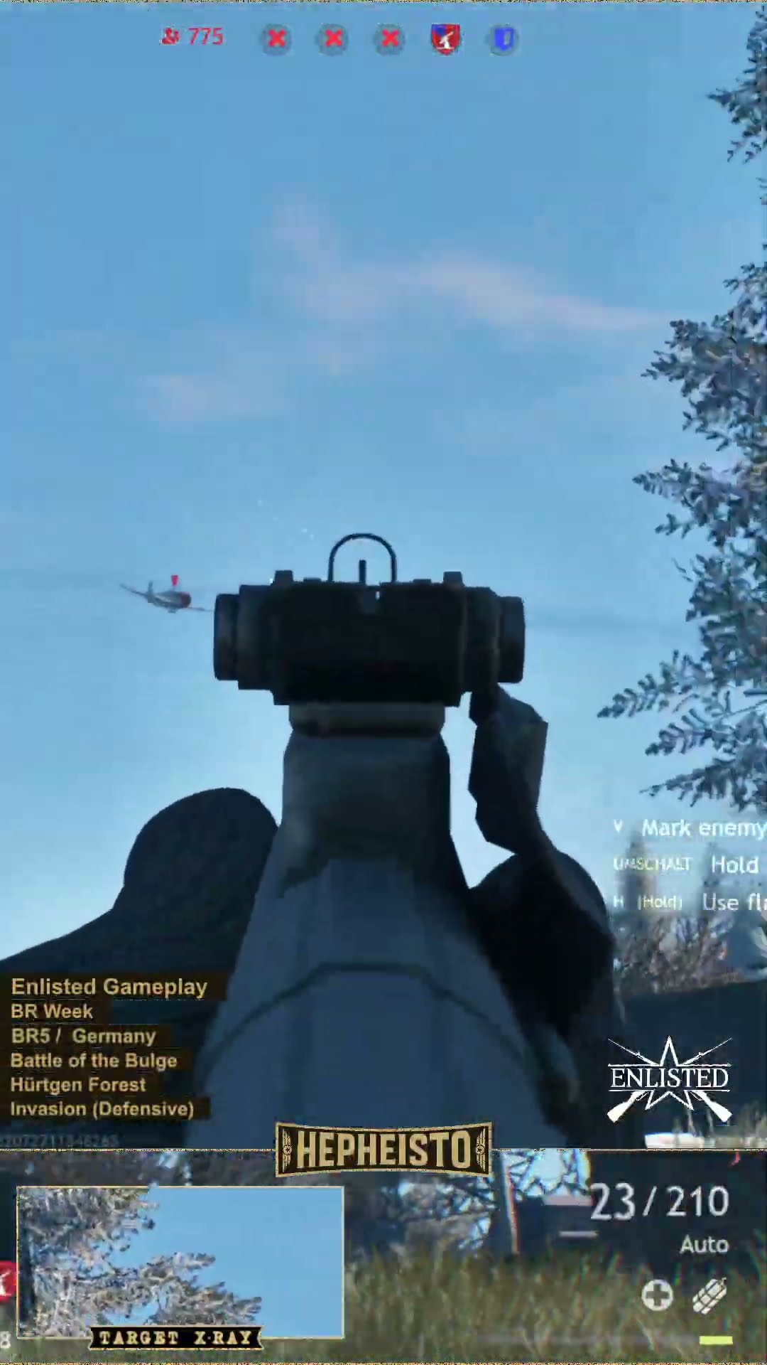 Partisan eliminates Plane P-47D-28 with Stg 44 from ground