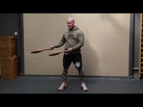 Indian Clubs Hungary - Military 14 / Military indian club exercise ( Military Circles )