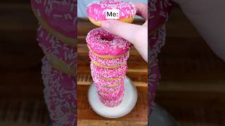 Mom: &quot;I made some donuts&quot;😌 ME: &quot;donut sandwich&quot;😌❤️🍩 (HOW many donuts is this?😎) | CHEFKOUDY