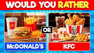 Would You Rather: Junk Food Edition 🍔 🍟