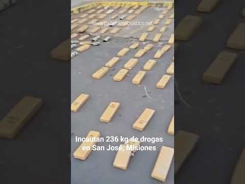 Incautan 236 kg de drogas en San José, Misiones. #policiafederal #misionesargentina #milei #arg #