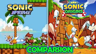 Sonic Meets Tails - Prime & Origins Comparison