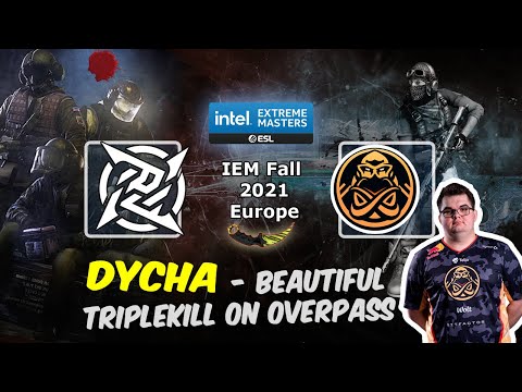 Dycha - Beautiful TripleKill on Overpass, NIP vs ENCE, IEM Fall 2021 Europe