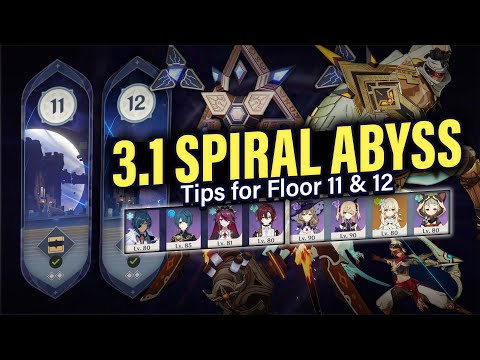 How to BEAT 3.1 SPIRAL ABYSS Floor 11 & 12: Tips, Guide w/ 4-star Teams! | Genshin Impact 3.1