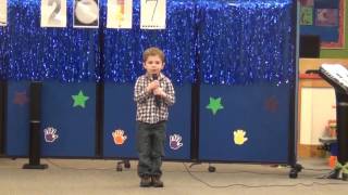 Pre School Idol - 4yr old singing Kick the dust up