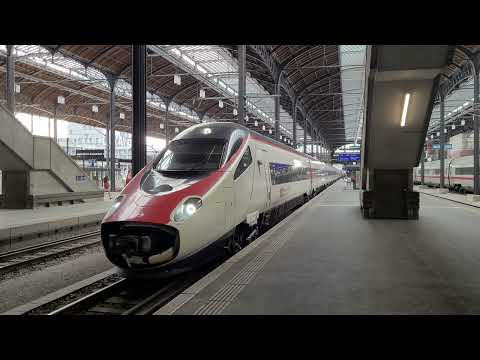 Abfahrt des EuroCity 59 am 26.08.2022 in Basel SBB