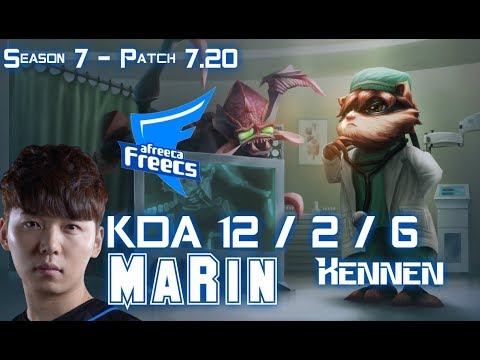 AFs MaRin KENNEN vs CHO'GATH Top - Patch 7.20 KR Ranked