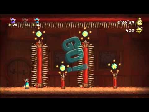 Rayman Legends Daily Challenge 4/2/16 - The Dojo - 648 lums (solo co-op)