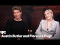 Austin Butler & Florence Pugh on the “Dune: Part 2” Group Chat & Feyd’s Hotness Level | MTV