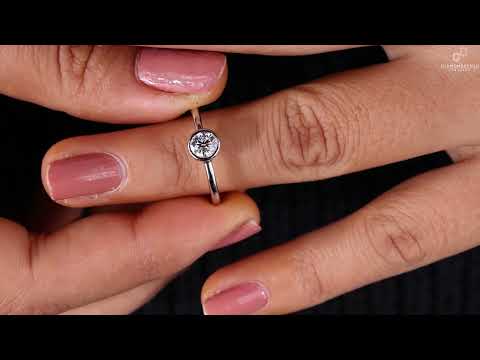 0.25 - 2.0 CT Round Cut Lab Diamond Ring, Lab Grown Diamond Wedding Ring, Solitaire Engagement Ring