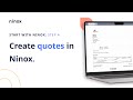 Creating offers & documents | Ninox Tutorial - Step 4