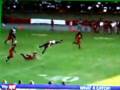 Amazing ONE HANDED Football Catch *MUST ...