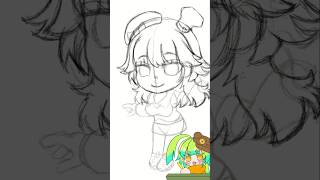 【イラスト タイムラプス】小鳥遊キアラさん描いてみた！ #shorts