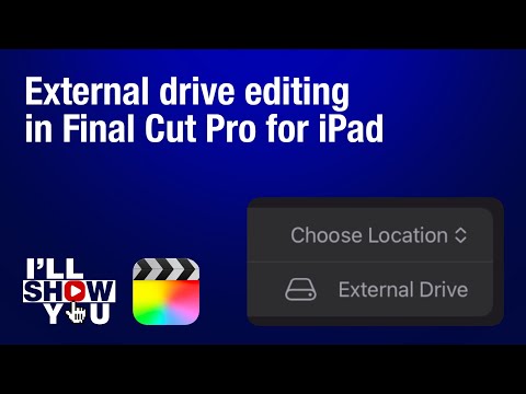 How to edit from an External Drive in Final Cut Pro for iPad | External Project Setup Tutorial