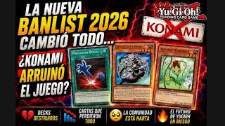 😳 La NUEVA BANLIST de YuGiOh MAYO 2026 CAMBIÓ TODO… ¿Konami ARRUINÓ el Juego? 11 de Mayo del 2026