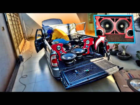 COLOCAMOS 2 autofalantes HAMER 5.2 projeto SOM AUTOMOTIVO !!!