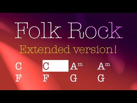 Folk Rock C Am F G, 124bpm. Backing track for Guitar! Extended version! Have fun!