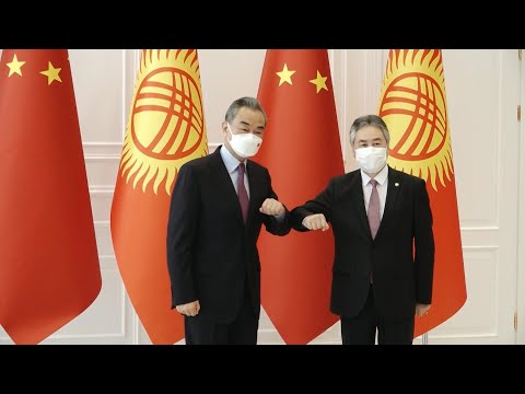 China's Foreign Minister Wang Yi meets his Kyrgyz counterpart in Bishkek | AFP