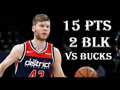 Davis Bertans 15 Pts 2 Blk Washington Wizards vs Milwaukee Bucks