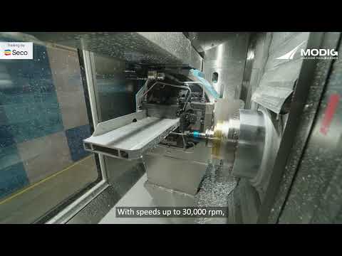 Test Machining in an Aluminum Extrusion in the HHV with Tooling by Seco Tools | MODIG