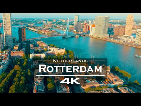 Rotterdam , Netherlands 🇱🇺- by drone [4K]