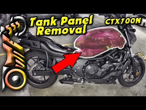 How to remove the TANK COVER Honda CTX700N | outie555