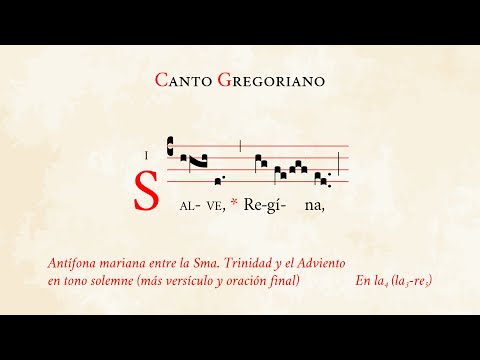 "Salve Regina" in solemn tone (prayer incl.) – Marian antiphon post B. Trinity – Gregorian Chant
