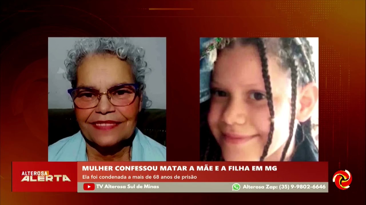 Mulher é condenada por matar a própria mãe e a filha em Minas