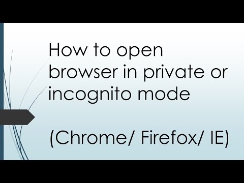 Open Mozilla Firefox in Incognito Private Mode