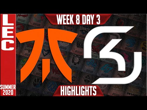 FNC vs SK Highlights | LEC Summer 2020 W8D3 | Fnatic vs SK Gaming