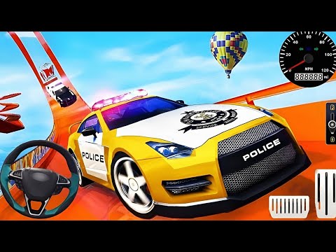 Impossible GT Racing Police Car Stunts | Mega Ramp Car Stunt Master | Android Gameplay