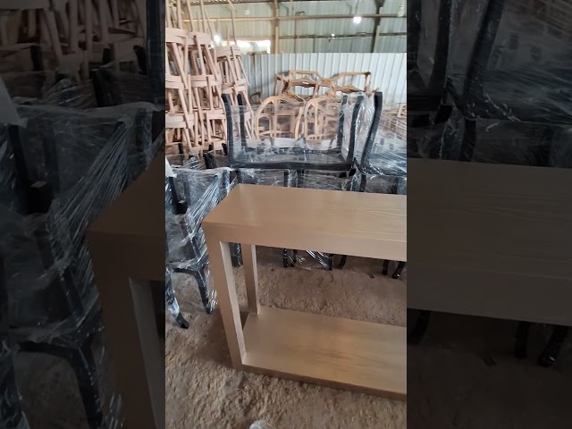 طاولة كنسول قشرة سنديان