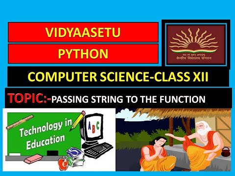Class Xii Python Passing String To The Function In Python