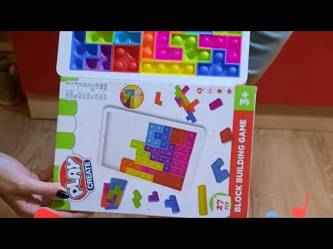 Игра создай блоки 27 штук антистресс в виде Pop It Play Create - фото 1 - id-p2601303050