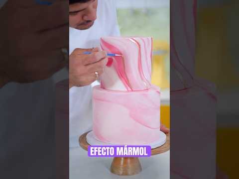 HOW TO MAKE A MARBLE EFFECT ON FONDANT | Azucren Marble Cake