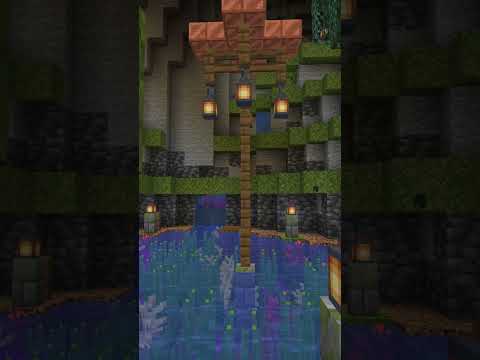 Super Easy Minecraft Cave Lake - Terraforming my Cave Base #Shorts