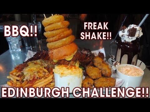 SCOTTISH FOOD CHALLENGE IN EDINBURGH!! Video