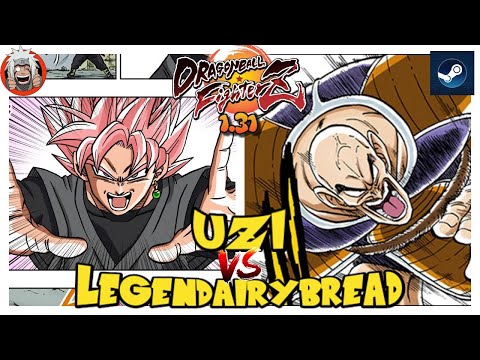 DBFZ Uzi vs Legendairybread (GogetaSS4, Gohan, GokuBlack) Vs (Nappa, Roshi, Tien) Ver 1.31