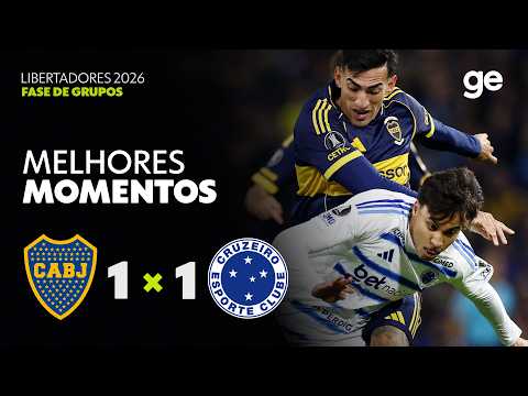 Gols e lances de Boca Juniors x Cruzeiro