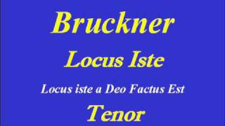 Download lagu Tenor-Locus Iste-Bruckner mp3