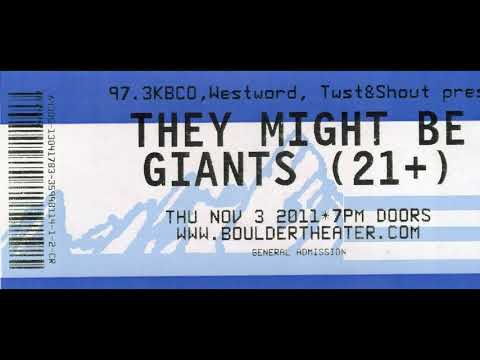 They Might Be Giants: 2011-11-03 ~ Boulder Theater, Boulder, CO