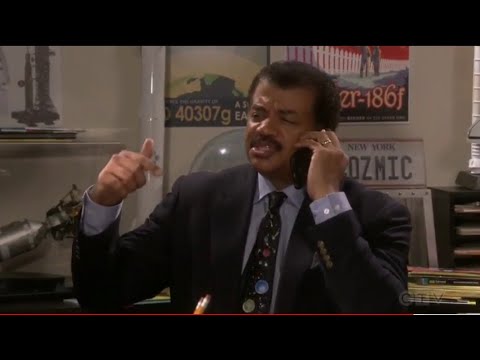 Neil Degrasse tyson guest stars+Raj feuds with him - The Big Bang Theory 12X01 HD