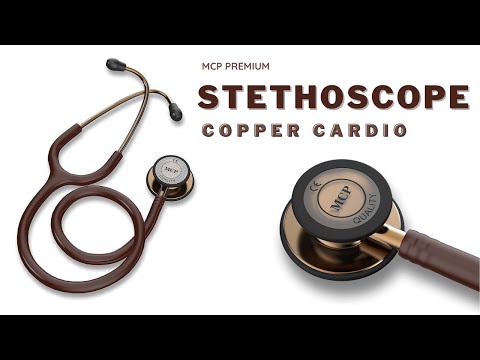 Mcp cardio 3 monitoring stethoscope, copper-finish chest pie...